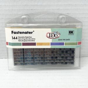 EK Success Fastenater 144 Decorative Staple Bars "Save The Date" Wedding Bride